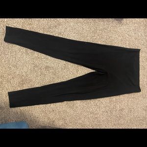 Black cotton leggings